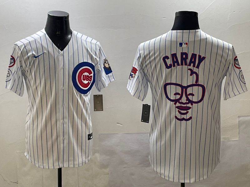 Men Chicago Cubs Blank White Fashion Joint Name Game 2025 Nike MLB Jersey style 1->chicago cubs->MLB Jersey